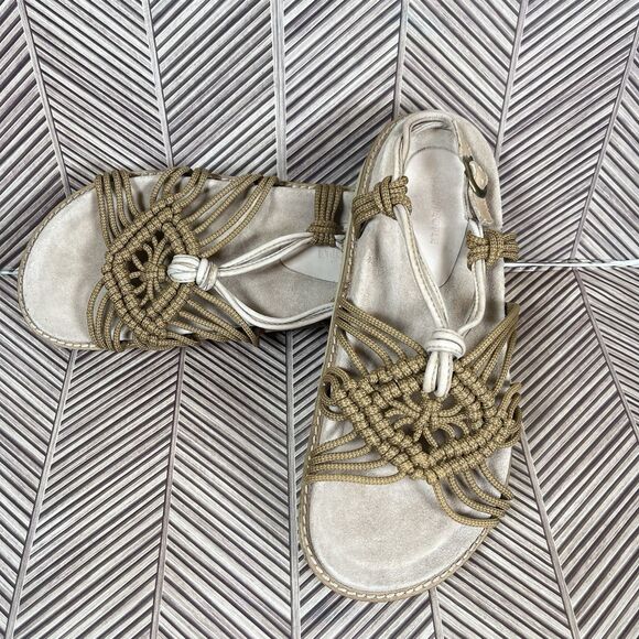 NWOT “Why Me” Marla Rope Sandals by Free People WOMANS SIZE 9 - Picture 1 of 8